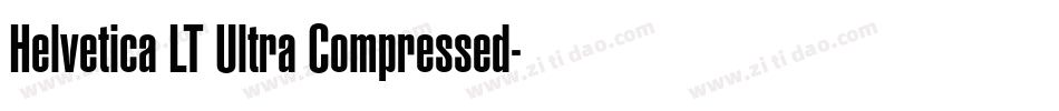Helvetica LT Ultra Compressed字体转换